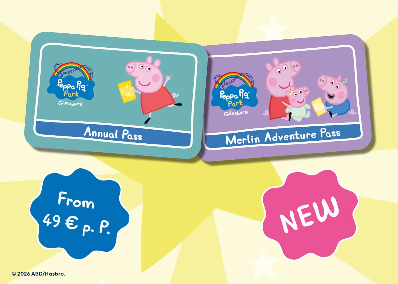 PEPPA PIG Park Annual Pass + Merlin Adventure Pass Sale