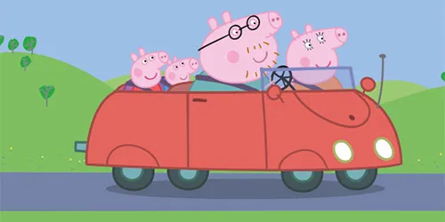 Peppa Pig Parkplatzticket