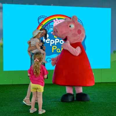 Peppa Pig Park Show mit Familie