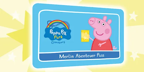 PEPPA PIG Park Jahreskarte Merlin Abenteuer Pass