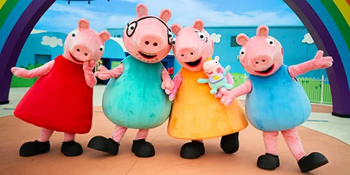 Tageskarten für PEPPA PIG Park mit Familie Wutz und Baby Evie