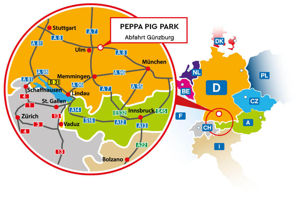 Peppa Pig Park Günzburg Anfahrt